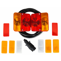 Zestaw lamp lampy tylne do przyczepy odblaski 7pin